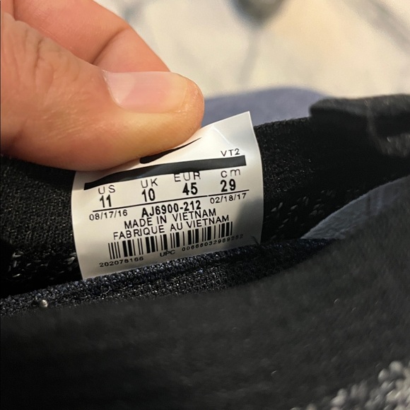 Nike Men's Black and White Nike Vapor max size 11 no box - Picture 7 of 9